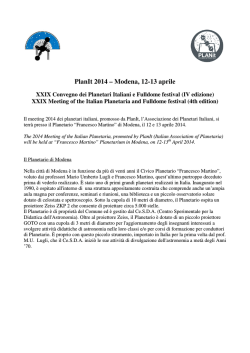 Programma PDF - Associazione dei Planetari Italiani