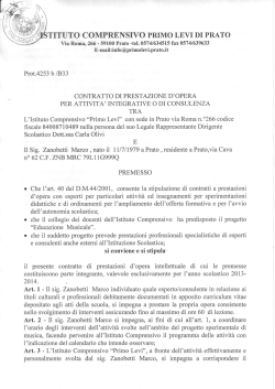 Contratto Zanobetti Marco - Gazzetta Amministrativa