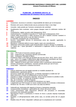 INDICE - ANCL Milano