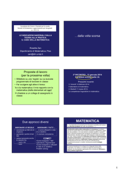 problem solving - Dipartimento di Matematica