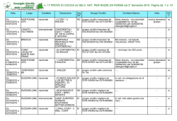 Prova di caccia pratica su selvaggina naturale per razze da ferma