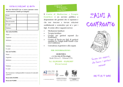 Zaini a confronto. Gruppo per ragazzi che