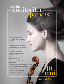 auditorium paradisi 10 anni