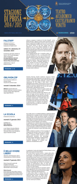 OBLIVION.ZIP LA SCUOLA &Egrave; BELLO VIVERE LIBERI! FALSTAFF