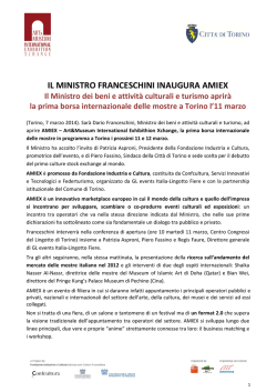 amiex - Ministero per i Beni e le Attivit&agrave; Culturali