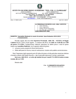 Assemblea sindacale UIL scuola