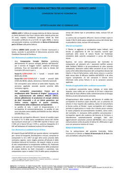 Condizioni tecniche economiche