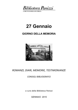 romanzi, diari, memorie, testimonianze