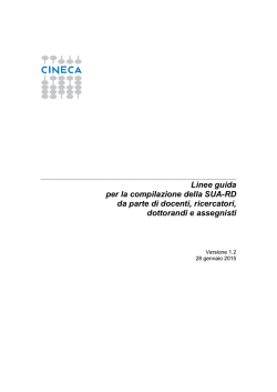 Linee guida per la compilazione della SUA