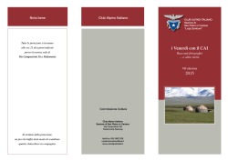 i Venerd&igrave; con il CAI 2015