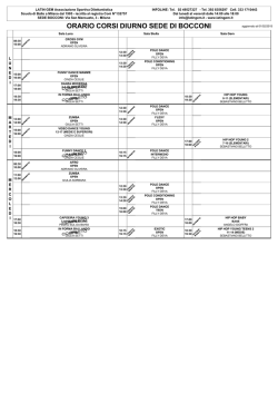 Scarica calendario corsi