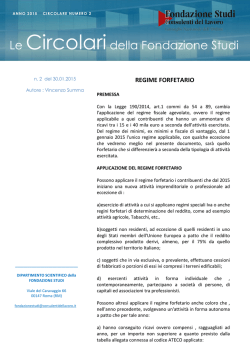 circolare n. 2 del 30 gennaio 2015