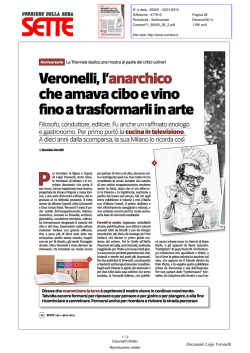 che amava cibo e vino - Luigi Veronelli