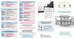 calendario Giorno della Memoria 2015