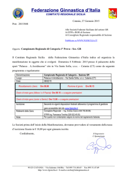 Sez. GR - Campionato di Categoria