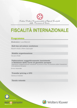 Evento 2 febbraio 2015 - Programma dei lavori