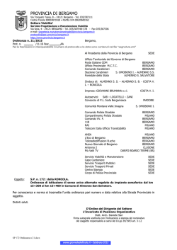 S.P. n. 172 : della RONCOLA. Istituzione senso unico alternato dal