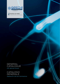 GENERAL CATALOGUE CATALOGO GENERALE