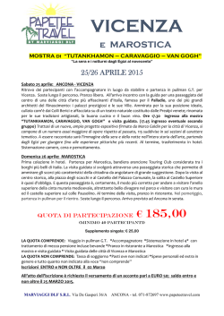Vicenza e Marostica 25/26 aprile 2015