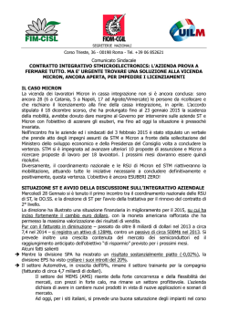 l`Azienda prova a fermare tutto. Urgente trovare soluzione per
