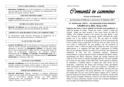 Comunit&agrave; in cammino - Unit&agrave; Pastorale Madonna dell`Aiuto