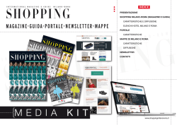 Scarica il mediakit - Shopping Milano Roma