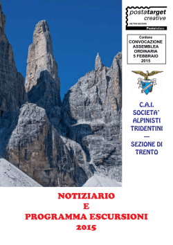 Scarica Notiziario e Programma escursioni 2015 - sat