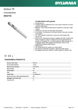 Scheda tecnica - Havells Sylvania