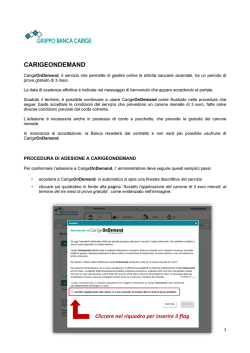 Guida migrazione cliente CarigeOnDemand