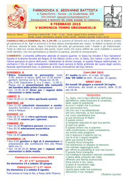 Scarica l`ultimo avviso parrocchiale in pdf