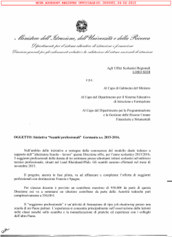 nota Miur del 4 febbraio 2015 pdf - Ufficio Scolastico Regionale per