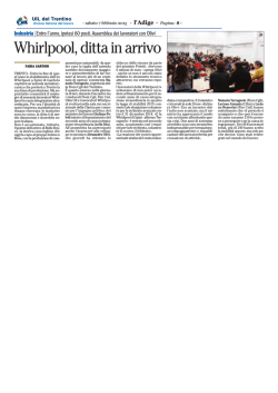 Whirlpool, ditta in arrivo