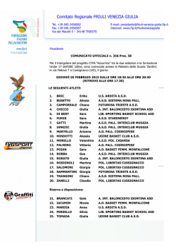 CU 356 Pres. 58 - Convocazione Azzurrina