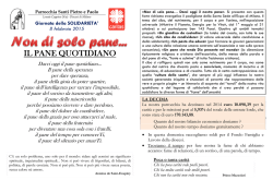 IL PANE QUOTIDIANO - parrocchia di lonate ceppino