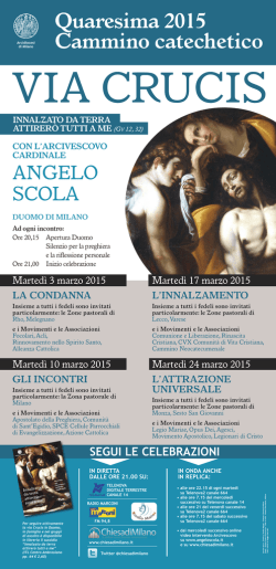 ANGELO SCOLA - Chiesa di Milano