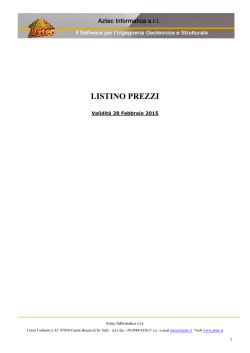 LISTINO PREZZI - Aztec Informatica