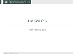Slides a cura del Prof. Bava - Ordine dei Dottori Commercialisti e