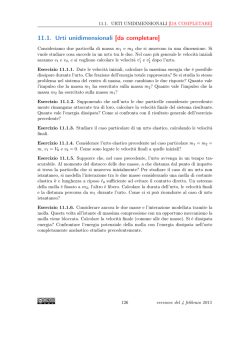 Fisica 1: Note delle esercitazioni