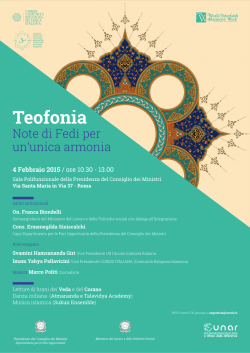 Teofonia - Note di Fedi per un`unica armonia