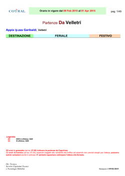 Partenze Da Velletri