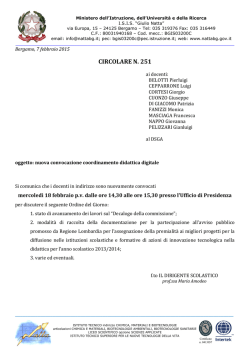 circolare n. 251 - isis "giulio natta"