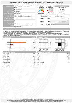 Scheda Informativa OICR : Pictet-Global Bonds