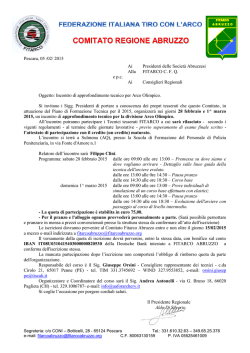 approfondimento tecnico arco olimpico