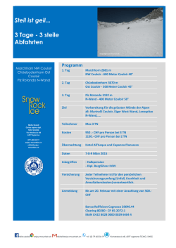 Steil ist geil... 3 Tage - 3 steile Abfahrten - enjoy