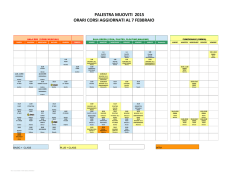 palestra muoviti 2015 orari corsi aggiornati al 7 febbraio