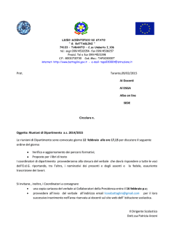 Leggi tutto - Liceo Scientifico Statale Battaglini