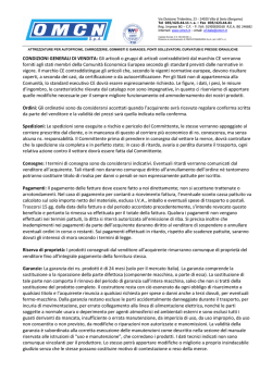 Condizioni generali di vendita
