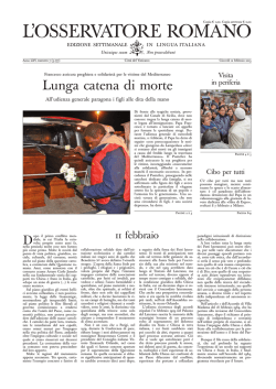 L`O S S E RVATOR E ROMANO