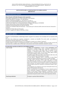 bper mutuo con surrogazione - Banca Popolare dell`Emilia Romagna