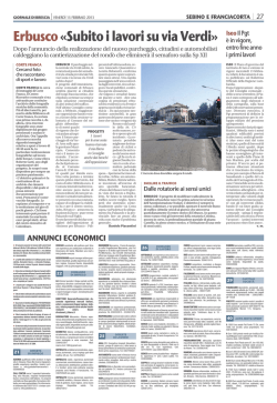 Erbusco &laquo;Subito i lavori su via Verdi&raquo;